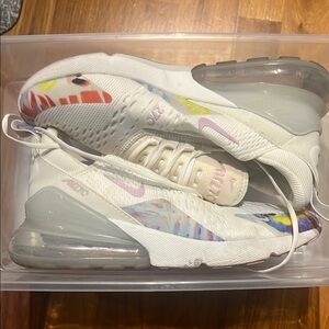 Nike Air Max 270 White Multi-Color Shoes